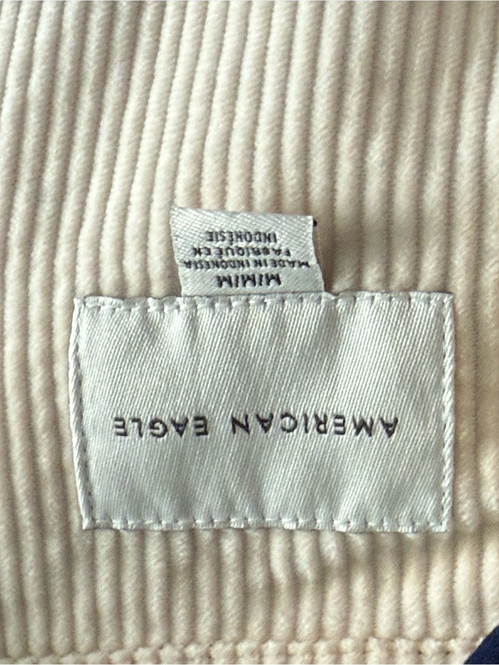 American Eagle Outfitters Beige Corduroy Button-Front Jacket - Picture 2 of 2